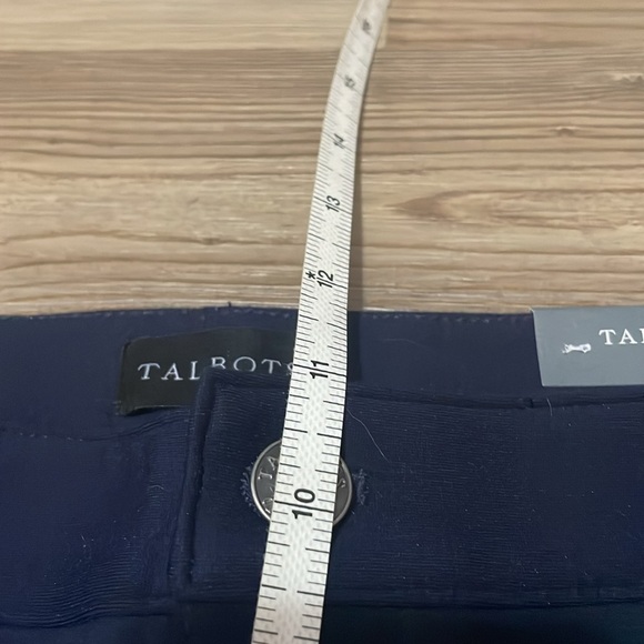 Talbots Soho 5-pocket leggings navy Size 12 P NEW Ankle High rise Ponte Stretch - Picture 12 of 16